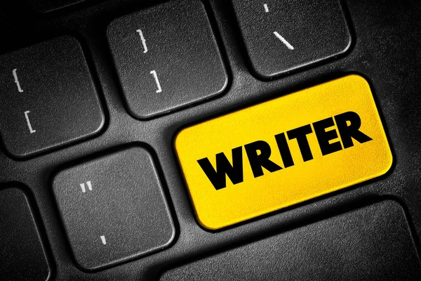 Writer Person Who Uses Written Words Different Writing Styles Techniques — Stock Photo, Image