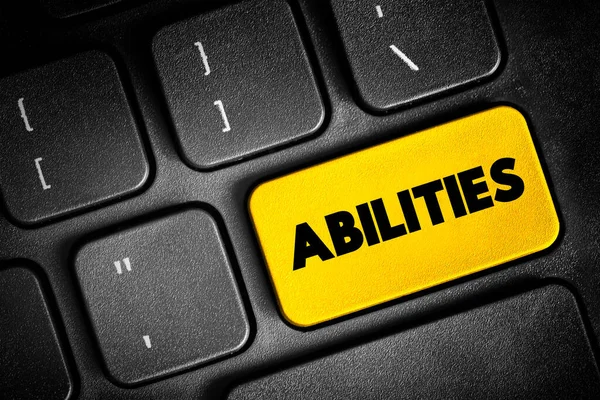 Habilidades Posse Das Qualidades Necessárias Para Fazer Algo Habilidade Necessária — Fotografia de Stock