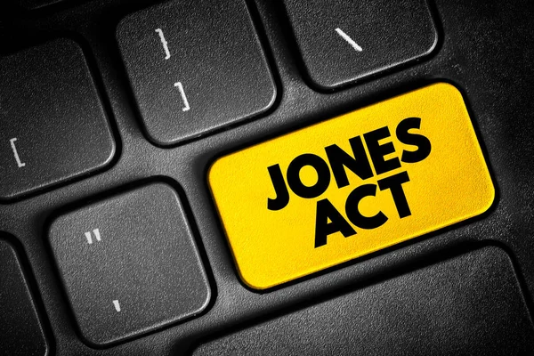 Jones Act Vettori Stranieri Gli Equipaggi Sono Vietati Dalle Vie — Foto Stock