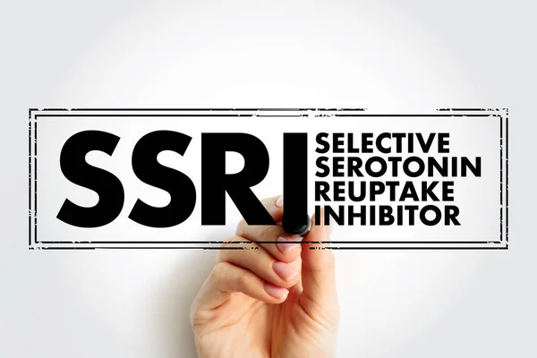 Ssri Selective Serotonin Reuptake Inhibitor Class Drugs Typically Used Antidepressants — Fotografia de Stock