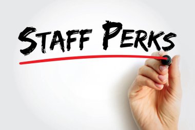 Personel Perks - maaş ve yardımların ötesine uzanan ücretsiz teklifler, metin kavramı geçmişi