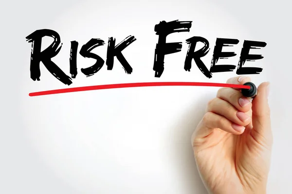 Risk Free Text Quote Concept Background — Stock Photo, Image