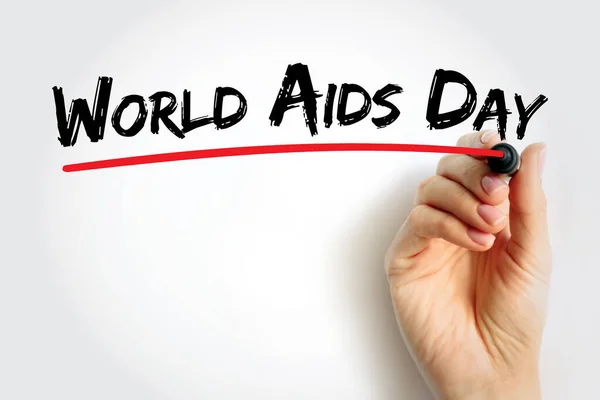 World Aids Day Text Citat Begrepp Bakgrund — Stockfoto