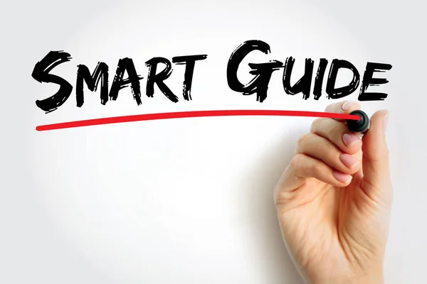 Smart Guide Text Citat Koncept Bakgrund — Stockfoto