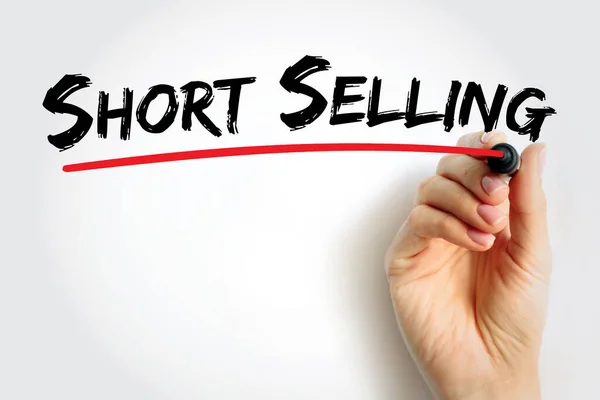 Short Selling Sale Stock You Own Text Concept Presentations Reports — Stock Photo, Image