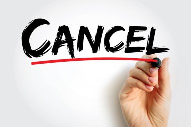 Metin alıntısını ve iş konseptini iptal et