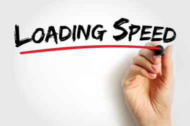 Hız metni alıntısı yükleniyor, konsept arkaplan