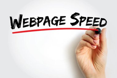 Web sayfası Hızı metni alıntısı, kavram arkaplanı