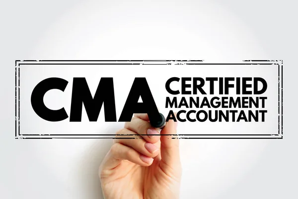 Cma Certified Management Accountant Professional Certification Credential Management Accounting Financial — Stok fotoğraf