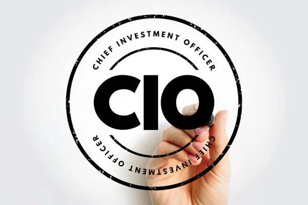 Cio Chief Investment Officer Назва Керівника Правління Рівня Інвестицій Організації — стокове фото