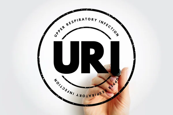 Uri Upper Respiratory Infection Contagious Infection Upper Respiratory Tract Acronym — Fotografia de Stock