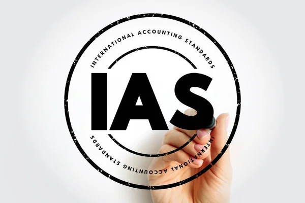 Ias International Accounting Standards Acroniem Achtergrond Bedrijfsconcept — Stockfoto
