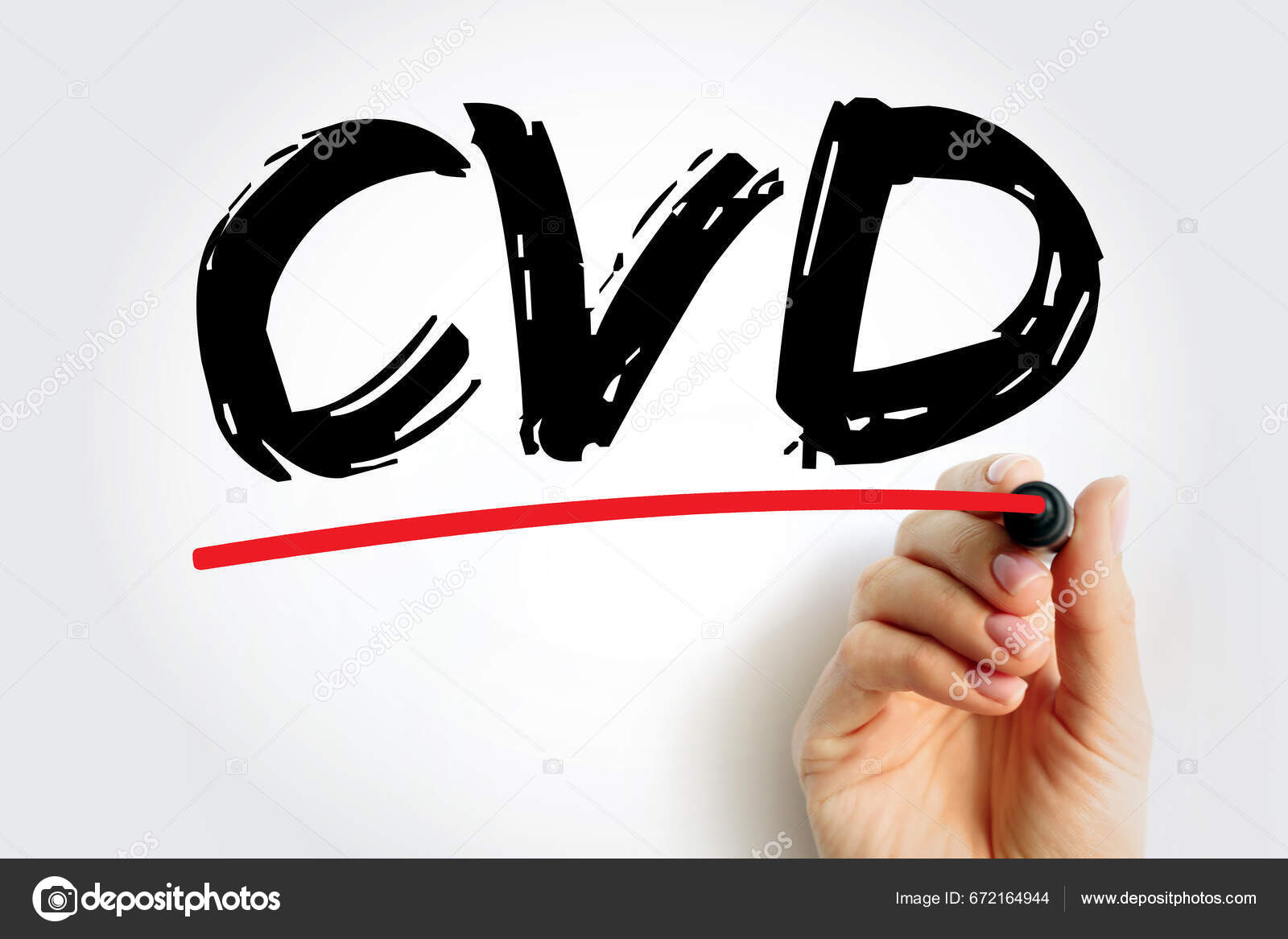 Cvd Cardiovascular Disease Group Disorders Heart Blood Vessels Acronym Text  Stock Photo by ©dizanna 672164944