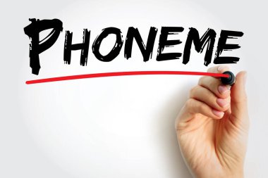 Phoneme, belirli bir dilde, metin konsepti arka planında bir kelimeyi diğerinden ayırabilen bir ses birimidir.