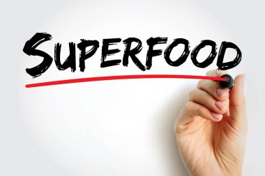 Superfood, olağanüstü bir besin yoğunluğu ve metin konsepti arka planından kaynaklanan sağlık yardımları sunduğu iddia edilen gıdaların pazarlama terimidir.