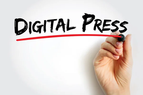 Digitale Presse Druckverfahren Von Einem Digital Basierten Bild Direkt Auf — Stockfoto