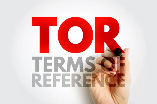 Términos Referencia Del Tor Defina Propósito Las Estructuras Proyecto Comité — Foto de Stock