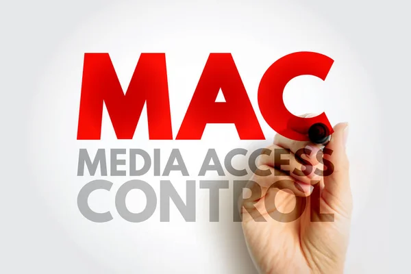 Mac Media Access Control Network Data Transfer Policy Determines How — Fotografia de Stock