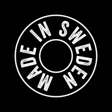 İsveç metin amblem damgası, konsept arkaplan