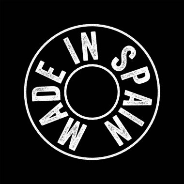 Made in Spain text emblem stamp, concept background