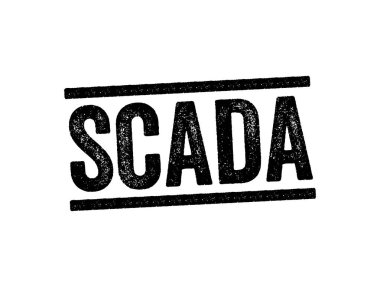 SCADA - Supervisory Control And Data Acquisition acronym, text concept stamp