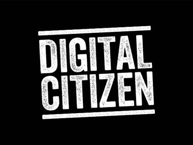 Dijital Vatandaş - interneti düzenli ve etkili kullananlar, metin pulu kavramı arka planı