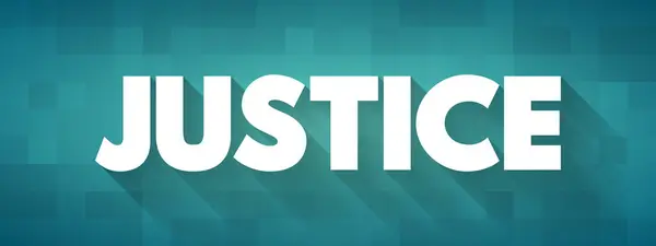 Justice Principle Ideal Just Dealing Right Action Text Concept Presentations — Wektor stockowy