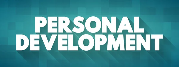 Personal Development Consists Activities Develop Person Capabilities Potential Build Human — Vector de stock
