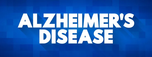 Enfermedad Alzheimer Una Enfermedad Neurodegenerativa Que Por General Comienza Lenta — Vector de stock