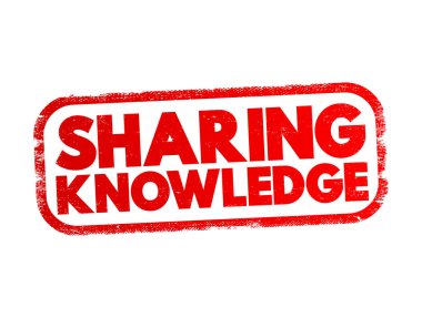 Bilgi paylaşımı metin damgası, konsept arkaplan