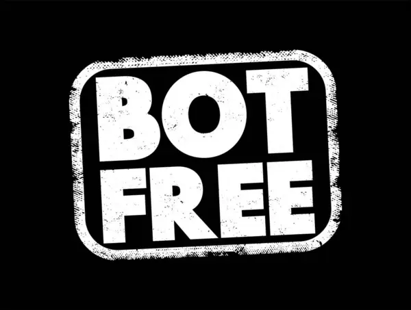 Bot Sello Texto Libre Fondo Conceptual — Vector de stock
