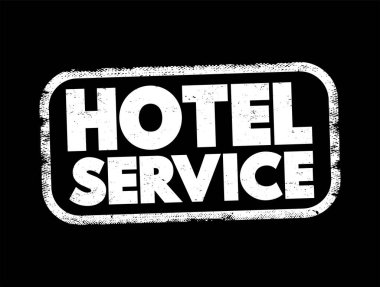 Otel servisi mesaj damgası, konsept arkaplan