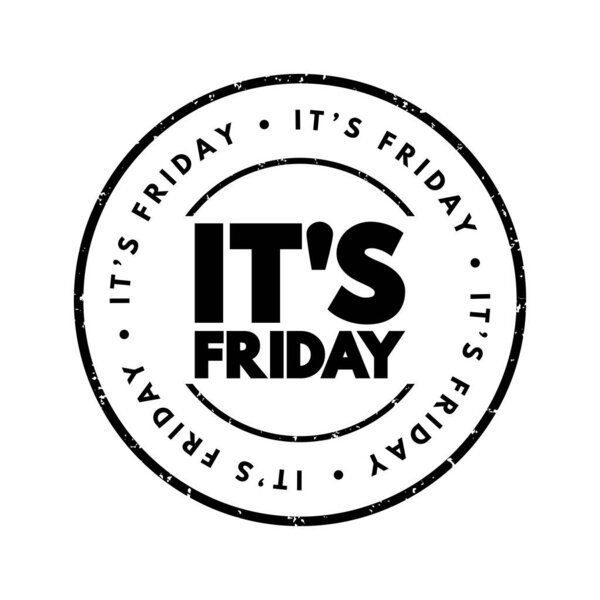 Friday Text Stamp Concept Background — Stock Vector