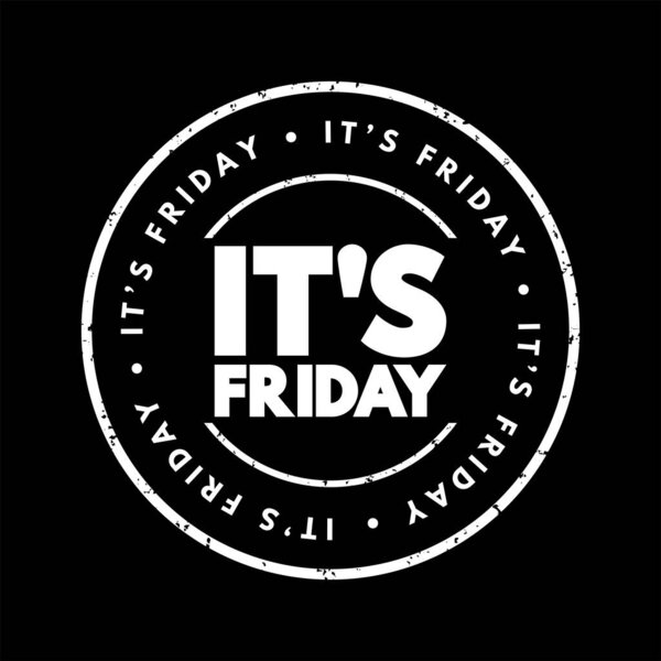 Friday Text Stamp Concept Background — Stock Vector