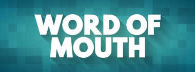 Ağızdan ağıza iletişim, metin konsepti arka planı kullanarak bilgiyi insandan insana aktarmaktır.