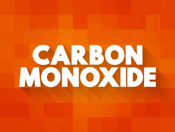 Carbon Monoxide Colorless Highly Poisonous Odorless Tasteless Flammable Gas Slightly — Stock Vector