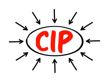 CIP Taşımacılık ve Sigorta Ödemesi - bir satıcı kararlaştırılan bir yerde satıcı tarafından atanan malları teslim etmek için para ve sigorta ödediğinde, oklu kısaltma metni