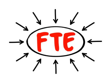 FTE Tam Zamanlı Eşdeğer - İşverenin çalışma saatlerine göre planlanan çalışma saatleri, oklu kısaltma metni