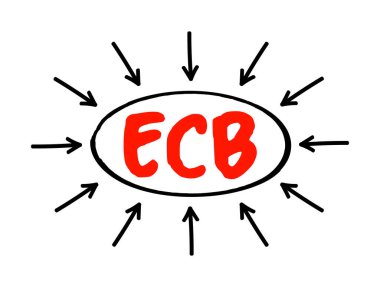 ECB Avrupa Merkez Bankası - Eurosystem ve Avrupa Merkez Bankaları Sistemi 'nin ana bileşeni, oklu kısaltma kavramı