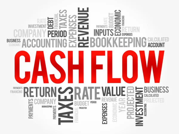 Cash Flow Measurement Amount Cash Comes Out Your Business Particular — Stock Vector