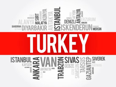 Türkiye 'deki şehirlerin listesi: Kolaj, iş ve seyahat kavramı geçmişi