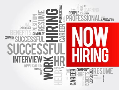 Şimdi kelime bulut kolajı, iş konsepti geçmişi