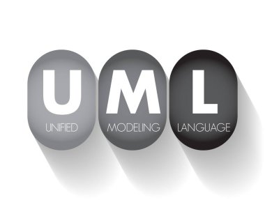 UML Unified Modeling Language - general-purpose, developmental, modeling language in the field of software engineering , acronym text concept background