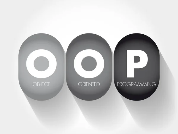 Oop Object Oriented Programming Based Concept Objects Which Can Contain — Stock Vector