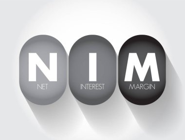 NIM Net Faiz Marjı - bir finans firmasının kredi ürünlerinden elde ettiği net faiz geliriyle karşılaştırma