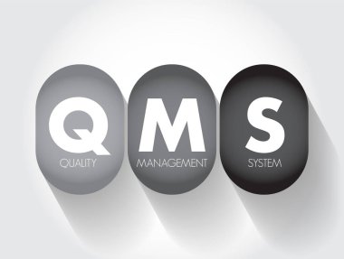 QMS - Kalite Yönetim Sistemi, müşteri gereksinimlerini sürekli karşılama, kısaltma iş konsepti geçmişi üzerine odaklanmış bir iş süreçleri koleksiyonudur.