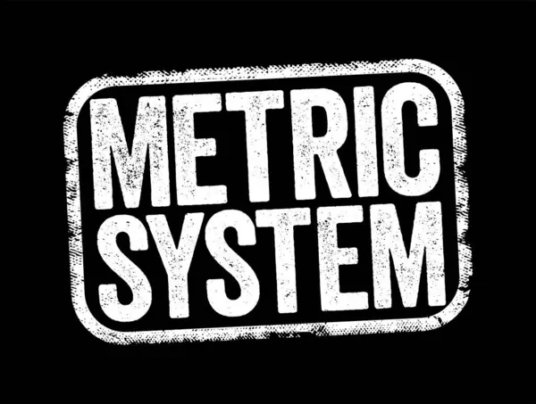 Метрическая Система Система Измерений Которая Сменила Десятичную Систему Основе Фона — стоковый вектор