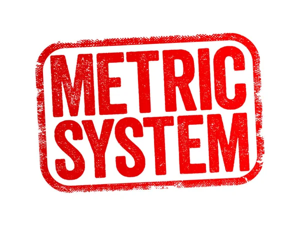 Метрическая Система Система Измерений Которая Сменила Десятичную Систему Основе Фона — стоковый вектор