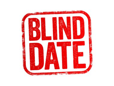 Tanışma randevusu. Tanışmamış iki insan arasında romantik bir buluşma. Mesaj pulu konsepti geçmişi.