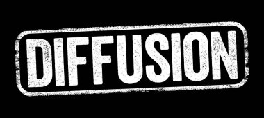 Difüzyon, genel olarak yüksek yoğunluklu bir bölgeden daha düşük yoğunluklu bir bölgeye, metin pulu kavramının arka planına kadar herhangi bir şeyin net hareketidir.